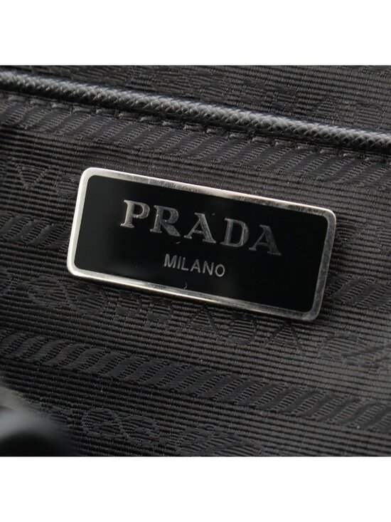 Prada Tessuto Nylon Logo Backpack Black main image 10
